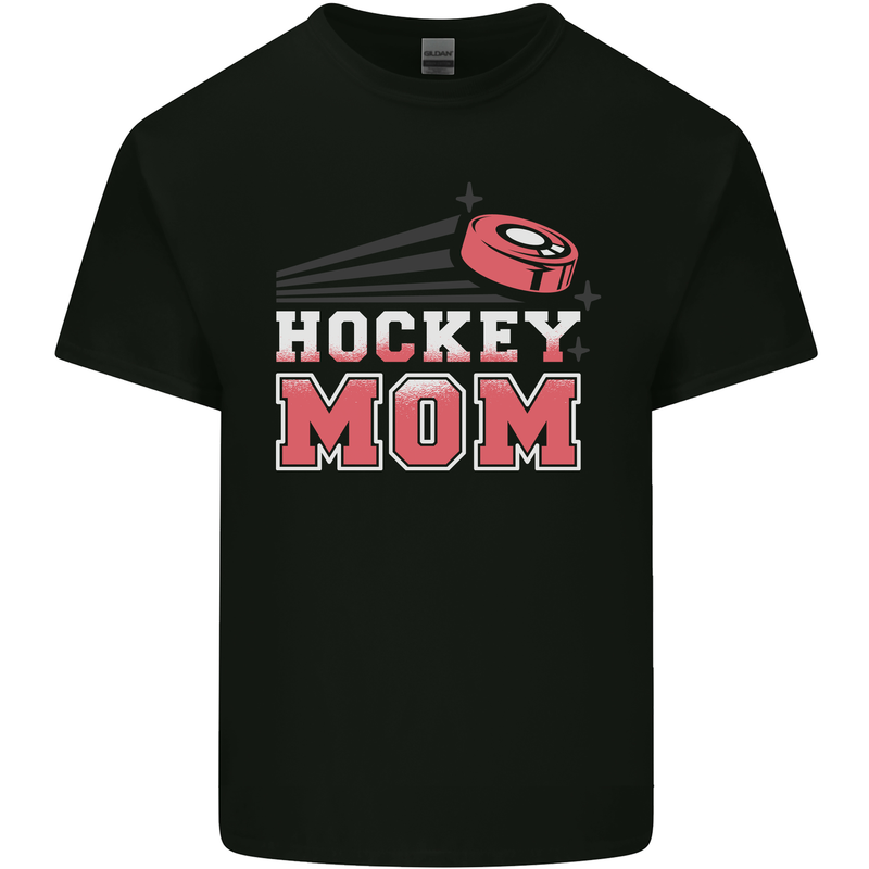Ice Hockey Mum Mothers Day Kids T-Shirt Childrens Black