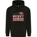 Ice Hockey Mum Mothers Day Mens 80% Cotton Hoodie Black