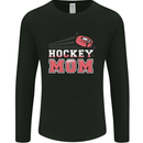 Ice Hockey Mum Mothers Day Mens Long Sleeve T-Shirt Black