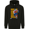 Ice Hockey Player Childrens Kids Hoodie Black