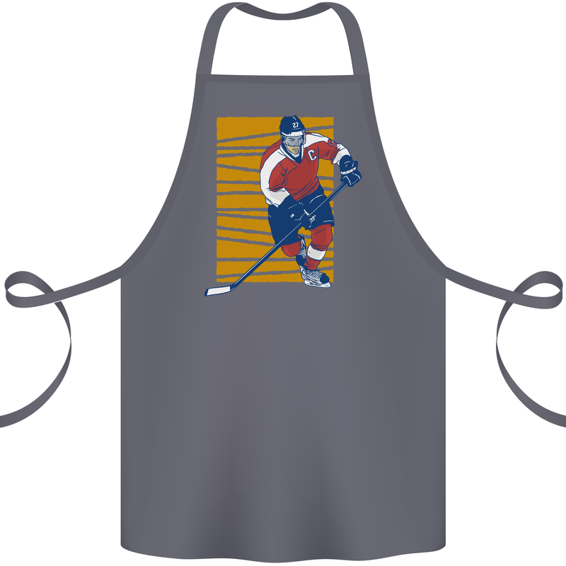 Ice Hockey Player Cotton Apron 100% Organic Steel