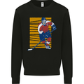 Ice Hockey Player Kids Sweatshirt Jumper Black