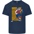 Ice Hockey Player Kids T-Shirt Childrens Navy Blue