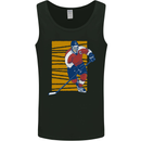 Ice Hockey Player Mens Vest Tank Top Black