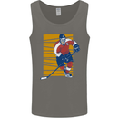 Ice Hockey Player Mens Vest Tank Top Charcoal