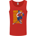 Ice Hockey Player Mens Vest Tank Top Red