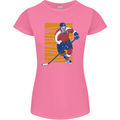 Ice Hockey Player Womens Petite Cut T-Shirt Azalea