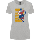 Ice Hockey Player Womens Wider Cut T-Shirt Sports Grey