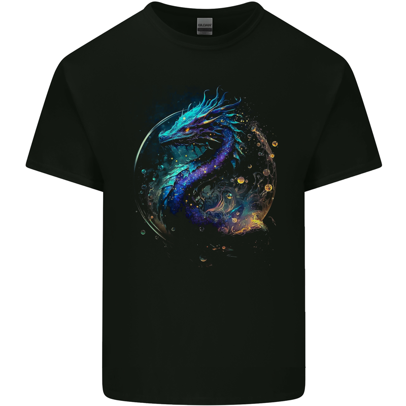 Ice Water Dragon Kids T-Shirt Childrens Black