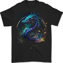 Ice Water Dragon Mens T-Shirt 100% Cotton BLACK