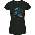 Ice Water Dragon Womens Petite Cut T-Shirt Black