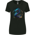 Ice Water Dragon Womens Wider Cut T-Shirt Black