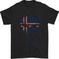 Iceland Skull Gym Training Bodybuilding Mens T-Shirt 100% Cotton Black