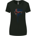 Iceland Skull Gym Training Bodybuilding Womens Wider Cut T-Shirt Black