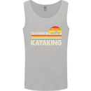 Id Rather be Kayaking Funny Kayak Canoe Mens Vest Tank Top Sports Grey
