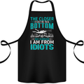 Idiots Funny Scuba Diving Diver Dive Cotton Apron 100% Organic Black