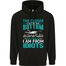 Idiots Funny Scuba Diving Diver Dive Mens 80% Cotton Hoodie Black