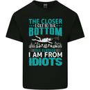Idiots Funny Scuba Diving Diver Dive Mens Cotton T-Shirt Tee Top Black