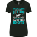 Idiots Funny Scuba Diving Diver Dive Womens Wider Cut T-Shirt Black