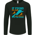 If Found On Land Funny Scuba Diving Diver Mens Long Sleeve T-Shirt Black