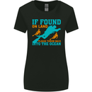 If Found On Land Funny Scuba Diving Diver Womens Wider Cut T-Shirt Black