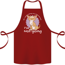 If I Can't Bring My Chihuahua Funny Dog Cotton Apron 100% Organic Maroon