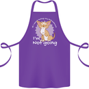 If I Can't Bring My Chihuahua Funny Dog Cotton Apron 100% Organic Purple