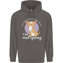 If I Can't Bring My Chihuahua Funny Dog Mens 80% Cotton Hoodie Charcoal