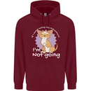 If I Can't Bring My Chihuahua Funny Dog Mens 80% Cotton Hoodie Maroon