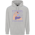 If It's Easy Its Not Pilates Funny Yoga Mens 80% Cotton Hoodie Sports Grey