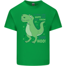 If You're Happy Funny Dinosaur T-Rex Mens Cotton T-Shirt Tee Top Irish Green