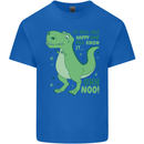 If You're Happy Funny Dinosaur T-Rex Mens Cotton T-Shirt Tee Top Royal Blue