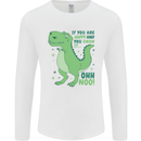 If You're Happy Funny Dinosaur T-Rex Mens Long Sleeve T-Shirt White