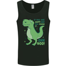 If You're Happy Funny Dinosaur T-Rex Mens Vest Tank Top Black