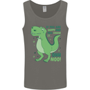 If You're Happy Funny Dinosaur T-Rex Mens Vest Tank Top Charcoal