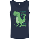 If You're Happy Funny Dinosaur T-Rex Mens Vest Tank Top Navy Blue