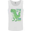 If You're Happy Funny Dinosaur T-Rex Mens Vest Tank Top White