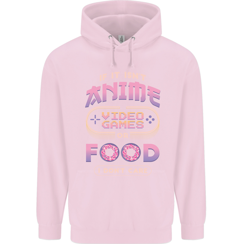 If it Isn't Anime Video Games or Food Funny Childrens Kids Hoodie Light Pink