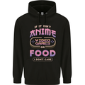 If it Isn't Anime Video Games or Food Funny Mens 80% Cotton Hoodie Black