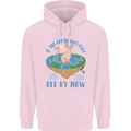 If the Earth Was Flat Funny Cats Society Mens 80% Cotton Hoodie Light Pink