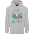 If the Earth Was Flat Funny Cats Society Mens 80% Cotton Hoodie Sports Grey