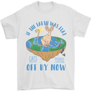 If the Earth Was Flat Funny Cats Society Mens T-Shirt 100% Cotton White