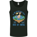 If the Earth Was Flat Funny Cats Society Mens Vest Tank Top Black