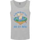 If the Earth Was Flat Funny Cats Society Mens Vest Tank Top Sports Grey