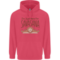 Im Just Here for the Savasana Funny Yoga Childrens Kids Hoodie Heliconia