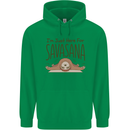 Im Just Here for the Savasana Funny Yoga Childrens Kids Hoodie Irish Green