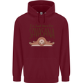 Im Just Here for the Savasana Funny Yoga Childrens Kids Hoodie Maroon