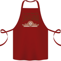 Im Just Here for the Savasana Funny Yoga Cotton Apron 100% Organic Maroon