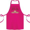 Im Just Here for the Savasana Funny Yoga Cotton Apron 100% Organic Pink