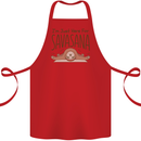 Im Just Here for the Savasana Funny Yoga Cotton Apron 100% Organic Red